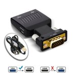 Vga  l'adaptateur hdtv avec le pc audio au convertisseur actif du projecteur 1080p de moniteur de tv ...