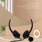 Vh500d rj9 casque d'coute bilatrale mains centre d'appel annulation de bruit filaire avec microphone ...