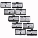 Vhbw 10x batteries compatible avec sennheiser set 200, set 100 j, is 550 casque audio, couteurs sans ...