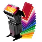 Vhbw 12x filtres de couleur compatible avec canon speedlite 600ex - rt flash, appareil photo - kit avec ...