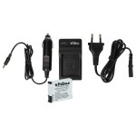 Vhbw 1x batterie, 1x station de charge avec c�bles secteur et voiture remplacement pour ahdbt - 002, ...