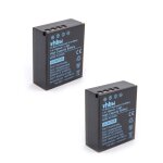 Vhbw 2x batterie remplacement pour olympus blh - 1 pour appareil photo (1600mah, 7, 4v, li - ion)