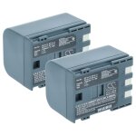 Vhbw 2x batterie compatible avec canon dc410, dc310, dc330, dc320, hv20, hg10, hv30, dc420, dc411 cam�ra ...