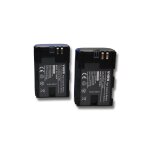 Vhbw 2x batterie compatible avec canon eos 5ds, 5ds r, 60d, 5d mark iii, 5d mark iv, 6d, 5d mark ii, ...