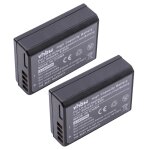 Vhbw 2x batteries compatible avec canon eos rebel t6, kiss x90 appareil photo, reflex num�rique (800mah, ...