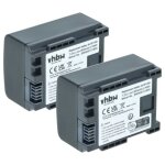 Vhbw 2x batterie compatible avec canon legria fs46, fs406, hf100, hf11 hd pour hf10 cam�ra vid�o cam�scope ...