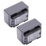 Vhbw 2x batterie compatible avec canon legria hf r306, hf m506, hf m52, hf m56 camra vido camscope ...