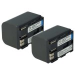 Vhbw 2x batterie compatible avec canon mv750i, mvx3i, mvx100i, mv730i pour mvx2i, mvx1i, mvx1, mvx150i ...
