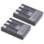 Vhbw 2x batterie compatible avec canon powershot sd110, sd500, sd10, sd100 appareil photo (650mah, 3, ...