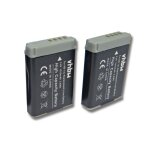 Vhbw 2x batteries compatible avec canon powershot sx620hs, g9 x mark ii, sx730hs, sx720hs appareil photo, ...
