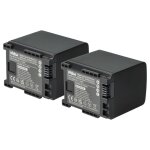 Vhbw 2x batterie compatible avec canon vixia hfm41, hfm400, hf m400, hf m40 camra vido camscope (1600mah, ...
