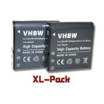 Vhbw 2x batterie compatible avec casio exilim ex serie z600, z700, z750, z57, z850 appareil photo (950mah, ...