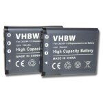 Vhbw 2x batteries compatible avec casio exilim pro ex - f1 appareil photo, reflex numrique (750mah, ...
