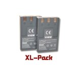 Vhbw 2x batterie compatible avec canon powershot s500 appareil photo (750mah, 3, 6v, li - ion)