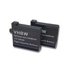 Vhbw 2x batteries compatible avec gopro hd hero 4 silver edition surf camra vido camscope (1160mah, ...