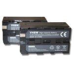 Vhbw 2x batterie compatible avec hitachi vm - h650, vm - h660e, vm - h660, vm - h630e, vm - h1000la, ...