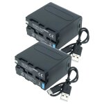 Vhbw 2x batterie compatible avec hitachi vm - h765, vm - h71, vm - h70, vm - h660e, vm - h660, vm - h755, ...