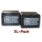 Vhbw 2x batterie compatible avec panasonic hc - v500eg - s, hc - v500m, hc - v700 cam�ra vid�o (3200mah, ...