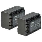Vhbw 2x batterie compatible avec panasonic hdc - tm99, sdr - h100, sdr - h85 camra vido camscope (1600mah, ...