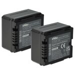Vhbw 2x batterie compatible avec panasonic nv - gs320, nv - gs330, nv - gs500 cam�ra vid�o cam�scope ...