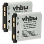 Vhbw 2x batterie compatible avec praktica luxmedia 12 - z4, 12 - z, 12 - z5, 12 - z4ts, 12 - 04, 10 - ...