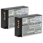Vhbw 2x batterie remplacement pour canon lp - e17 pour appareil photo (950mah, 7, 2v, li - ion)
