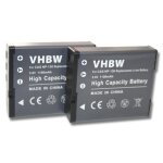 Vhbw 2x batteries remplacement pour casio np - 130 pour appareil photo, reflex numrique (1100mah, 3, ...