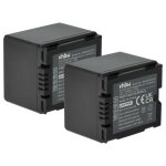 Vhbw 2x batterie remplacement pour panasonic cgr - du06, cga - du21, cga - du14, cga - du12, cga - du07 ...