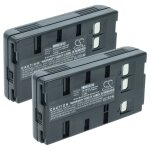 Vhbw 2x batterie remplacement pour panasonic hhr - v214a / k, hhr - v20a / 1b, hhr - v20, pv - bp17, ...