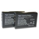 Vhbw 2x batterie compatible avec toshiba camileo h30, x100 hd, x100 appareil photo (1600mah, 3, 7v, li ...