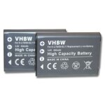 Vhbw 2x batterie remplacement pour pentax d - li78 pour appareil photo (450mah, 3, 6v, li - ion)