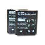 Vhbw 2x batterie remplacement pour samsung ia - bh125c pour appareil photo (750mah, 3, 6v, li - ion)
