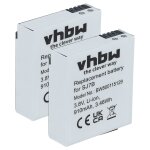 Vhbw 2x batterie remplacement pour sjcam sj7b pour cam�ra vid�o cam�scope (910mah, 3, 8v, li - ion)