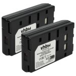 Vhbw 2x batterie remplacement pour sony np - 68, np - 66, np - 55, np - 33, np - 99, np - 98, np - 90, ...