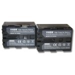Vhbw 2x batterie remplacement pour sony np - fm30, np - fm50, np - fm70, np - fm90, np - fm91, np - qm51 ...