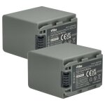 Vhbw 2x batterie remplacement pour sony np - fp60, np - fp51, np - fp50, np - fp30, np - fp71, np - fp70 ...