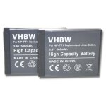 Vhbw 2x batterie remplacement pour sony np - ft1 pour appareil photo (500mah, 3, 6v, li - ion)