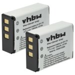 Vhbw 2x batterie remplacement pour toshiba pa3985u - 1brs, pa3985 pour camra vido camscope (1300mah, ...