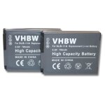 Vhbw 2x batterie compatible avec samsung tl500, tl320, ex1 appareil photo (700mah, 3, 6v, li - ion)