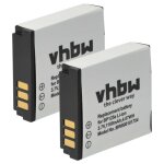 Vhbw 2x batterie compatible avec samsung hmx - qf30wp, hmx - t10, hmx - qf20bp, hmx - t10bn, hmx - t11 ...
