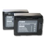 Vhbw 2x batterie compatible avec samsung smx - f54, smx - f50bp, smx - f70 cam�ra vid�o cam�scope (1100mah, ...