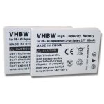 Vhbw 2x batterie compatible avec sanyo xacti vpc - hd2, vpc - hd700, vpc - hd700ex camra vido (600mah, ...