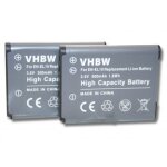 Vhbw 2x batteries compatible avec sony cybershot dsc - rx0 ultra appareil photo, reflex num�rique (600mah, ...