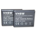 Vhbw 2x batteries compatible avec sony cybershot dsc - w190, dsc - w370 appareil photo, reflex numrique ...