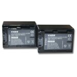 Vhbw 2x batterie compatible avec sony hdr - xr105, hdr - xr105e, hdr - xr106 cam�ra vid�o cam�scope (950mah, ...
