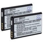 Vhbw 2x batterie compatible avec vivitar vivicam xo29, 8025 camra vido camscope (1100mah, 3, 7v, li ...