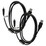 Vhbw 2x cble de donnes usb (usb standard type a vers appareil photo) compatible avec panasonic lumix ...