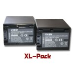 Vhbw 2x li - ion batterie 2200mah (7. 2v) pour camra sony fdr - ax100e, fdr - ax53, fdr - axp33 remplace ...