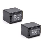 Vhbw 2x batterie compatible avec panasonic hc - v110gk, hc - v110, hc - 989 cam�ra vid�o cam�scope (3200mah, ...