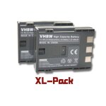 Vhbw 2x li - ion batterie 600mah (7. 2v) pour appareil photo, camra canon legria dc310, dc320, dc330, ...